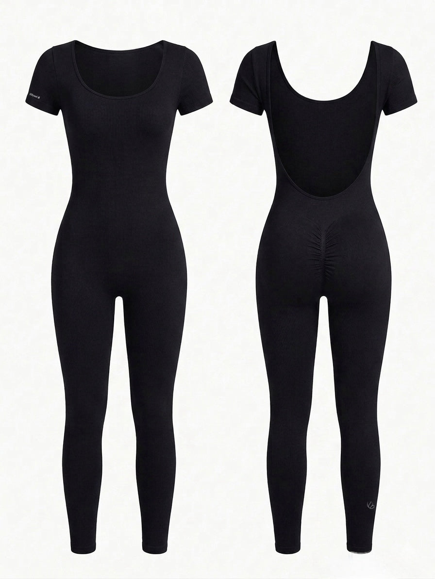 Sculpt & Contour Low-Back Jumpsuit