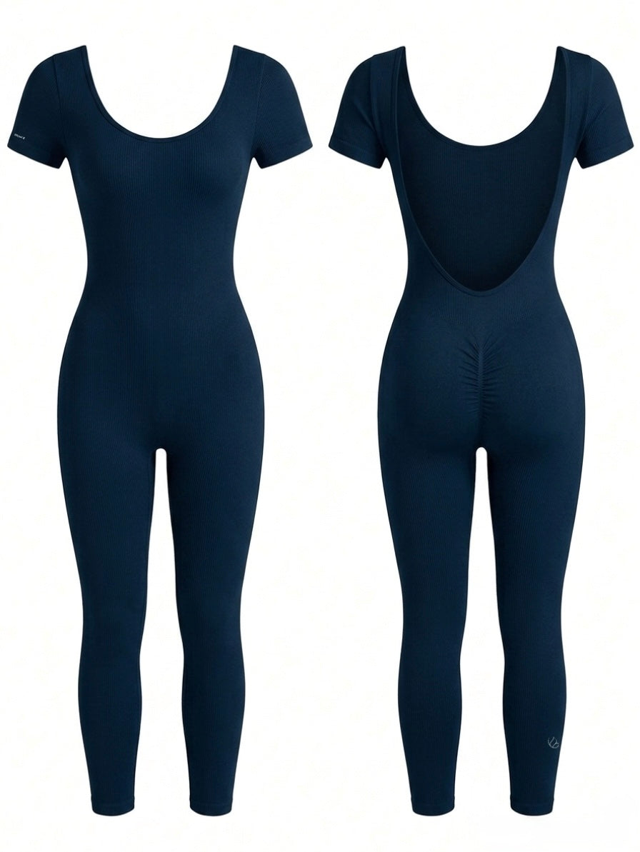 Sculpt & Contour Low-Back Jumpsuit