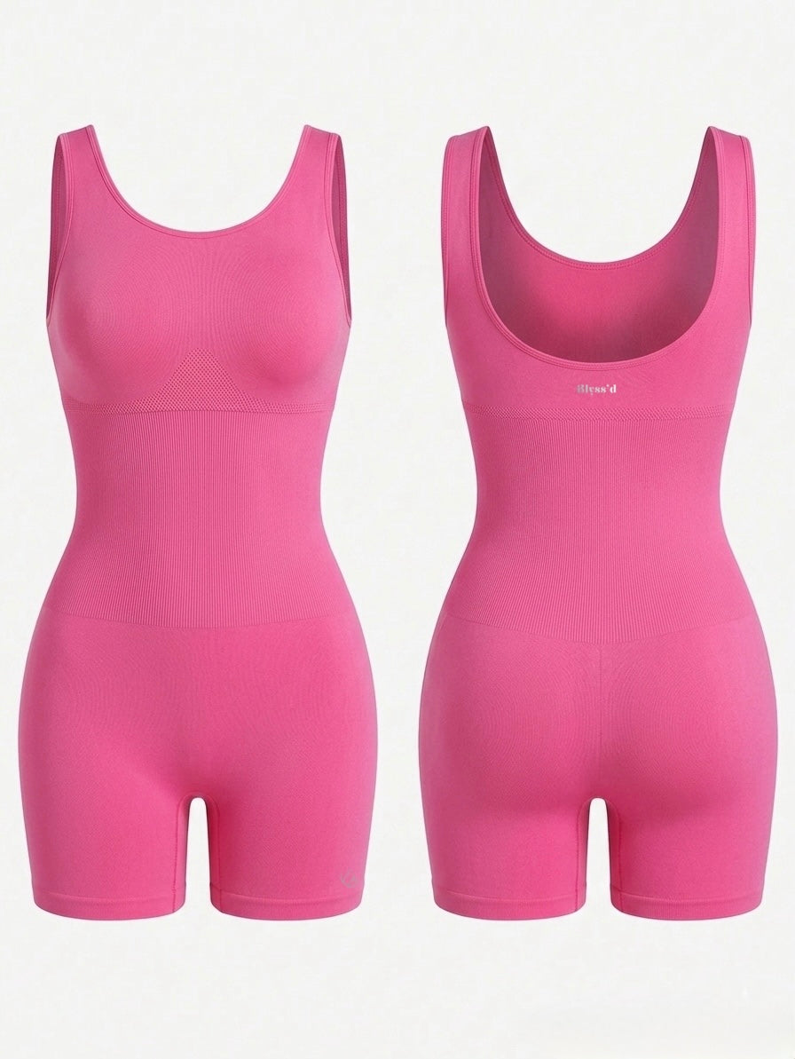 Blyss'd Seamless Scoop Neck Activewear Bodysuit