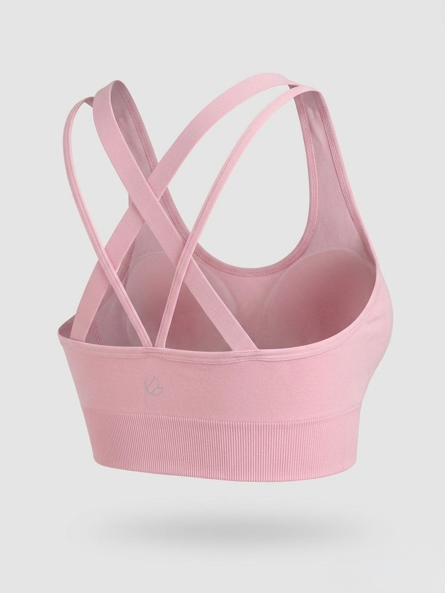 Elevate Seamless Strappy Sports Bra – Medium Support
