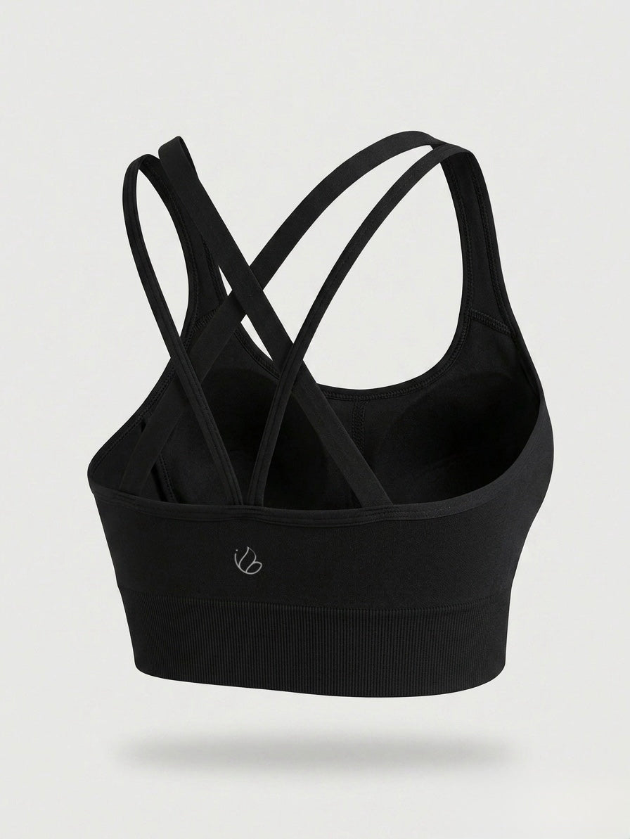 Elevate Seamless Strappy Sports Bra – Medium Support