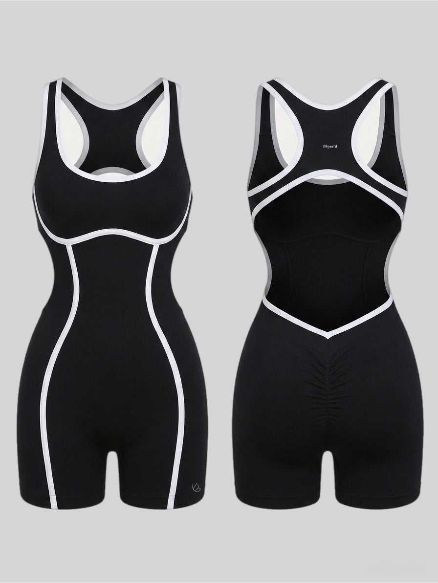 Edge Contrast Racerback Athletic Onesie